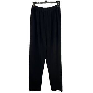 Vtg Michael Kors Lyle & Scott M 100% Cashmere Black Knit Pants Scotland Made